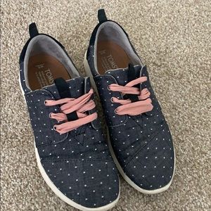 Toms del Rey polka dot lace up sneakers